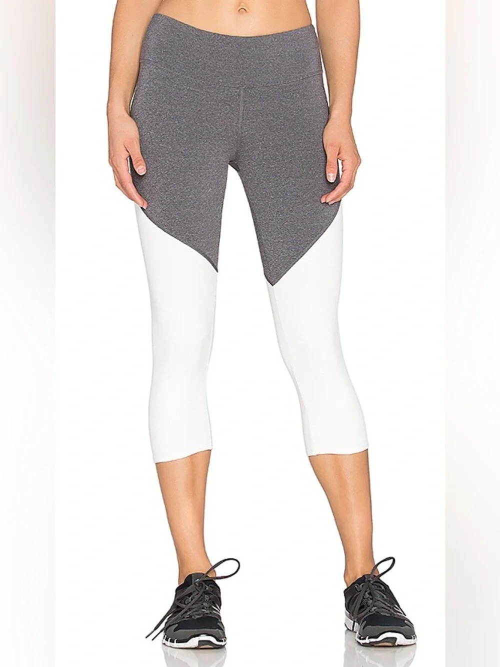 Alo Electra Capri in Stormy Heather & Natural